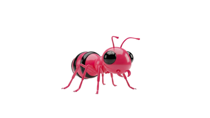 Pink Ant 3D Render