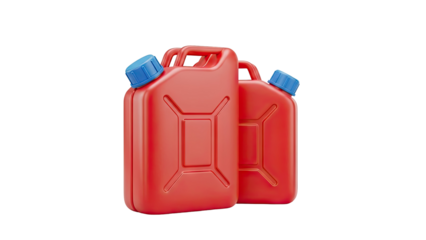 Red Jerry Can with Blue Cap