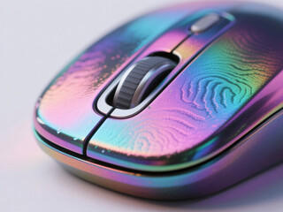 Close Up Iridescent PC Mouse