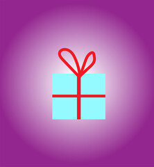 gift box on a bright background,