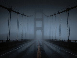 Dark Eerie Places with Thick Fog