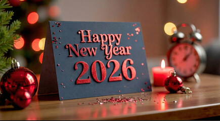 Happy new year 2026 template design 