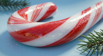 candy canes in a glass