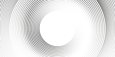 Abstract white glowing geometric lines on gray background. Modern shiny blue circle lines pattern. Futuristic technology concept. Suit for cover, poster, banner, brochure, header, website vector