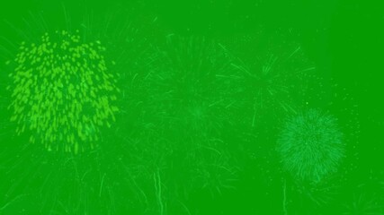 Green screen fireworks effect for New Year and festival videos