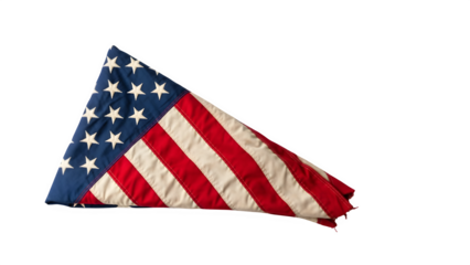 American flag isolated on transparent background symbol of united states of america