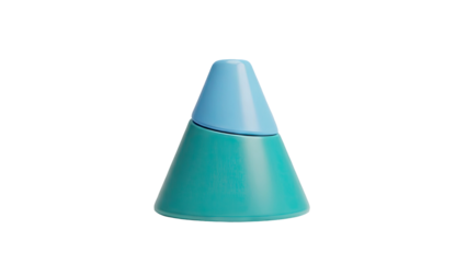 Two Tone Cone Shape Object