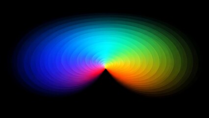 Dynamic Abstract Tech / Science Visualizations, vibrant, glowing, neon, light, colourful