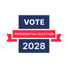 2028 United States of America presidential election vote banner.