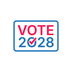 2028 United States of America presidential election vote banner.