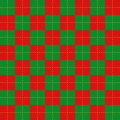 크리스마스 체크 패턴