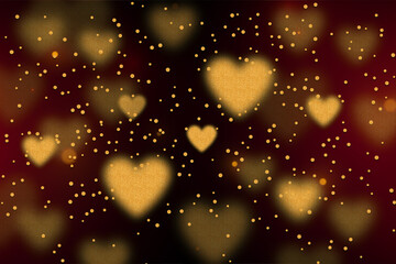 abstract background with hearts