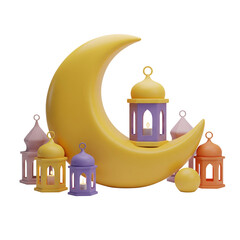 3d render of ramdan
