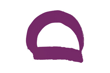 Dark purple watercolor background. Artistic hand paint. Isolated on transparent background.
