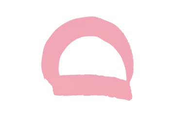 Pink watercolor background. Artistic hand paint. Isolated on transparent background.
