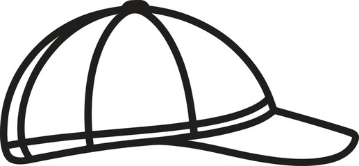 Baseball Cap Line Icon. Hat, Fashion, Sport Outline Vector Illustration