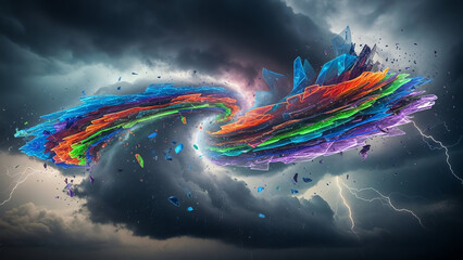Colorful Wave Clash