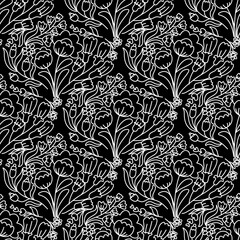 pattern, seamless, quatrefoil, tulip, flower, floral, geometric, moorish, arabesque, minimalist, modern, wallpaper, background, texture, grey, white, pastel, vector, illustration, design, decorative, 