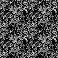 pattern, seamless, quatrefoil, tulip, flower, floral, geometric, moorish, arabesque, minimalist, modern, wallpaper, background, texture, grey, white, pastel, vector, illustration, design, decorative, 