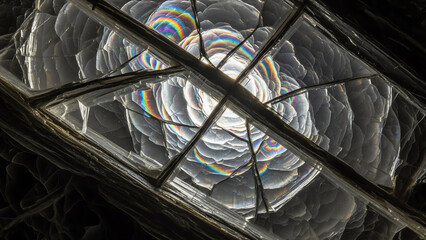 Spiral Crystal Window View