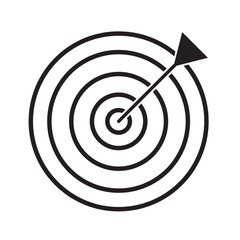 Target set icon sign vector.