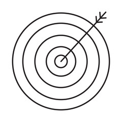 Target set icon sign vector.