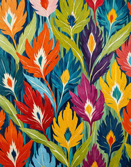 Oil painting . Artistic brush strokes. Botanical illustration for printing on wall decorations.