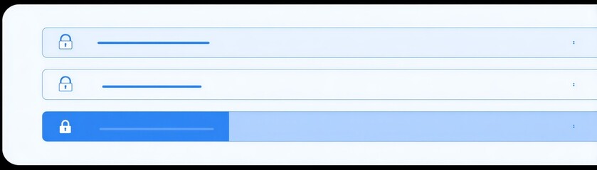 User interface showing secure login form with password input fields and authentication button on a clean white background.