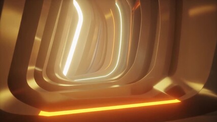 Abstract Light Tunnel Futuristic Movement