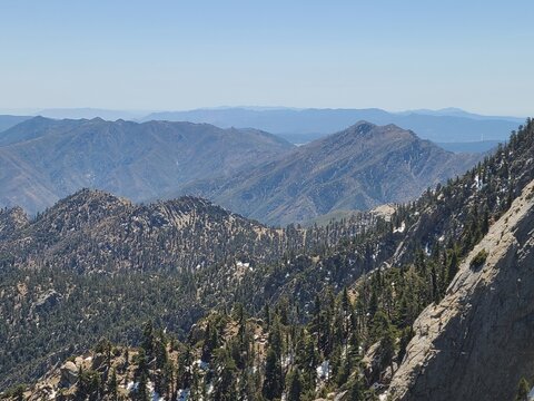 Peninsular Range mountains of Southern California seen from San Jacinto Park