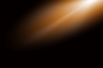 Sun flare on the black background