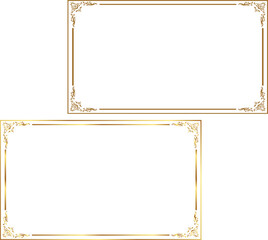 Golden Warm Gold Border Certificate Border Golden warm gold border frame 