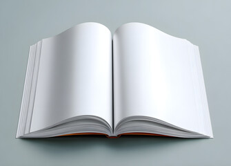 Vector open magazine or brochure mockup template.