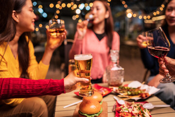 Celebrate whisky at an intimate party at a camping restaurant group celebration.