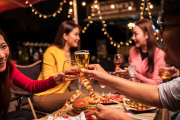 Celebrate whisky at an intimate party at a camping restaurant group celebration.