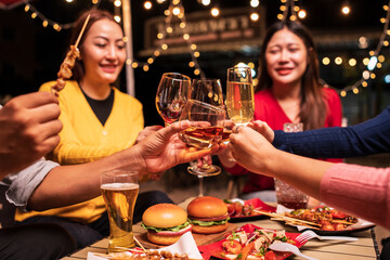 Celebrate whisky at an intimate party at a camping restaurant group celebration.