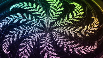 Fern Fractal Glow