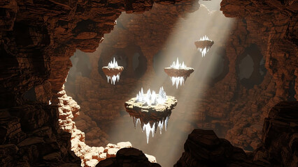 Cavern Floating Crystals