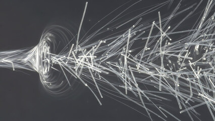 Strands of Fiber Optic Light