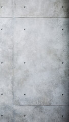 Vertical texture background of exposed concrete wall with tie holes and visible seams in industrial loft style.