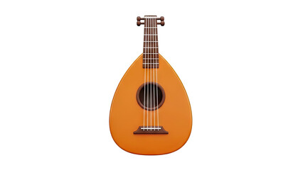Obraz premium Lute musical instrument on transparent background