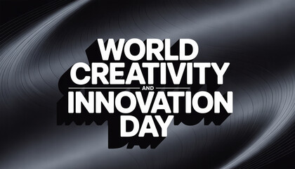 Fototapeta premium World Creativity and Innovation Day celebration with dynamic design