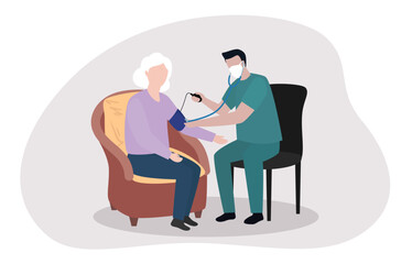 Geriatric Blood Pressure Check and Routine Health Care