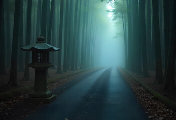 Capture the mystical atmosphere of Kyoto's Arashiyama forest, perfect for travel blogs, tour promotions, and destination marketing.