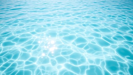 Aqua blue water surface sunlight reflections ripples texture background image