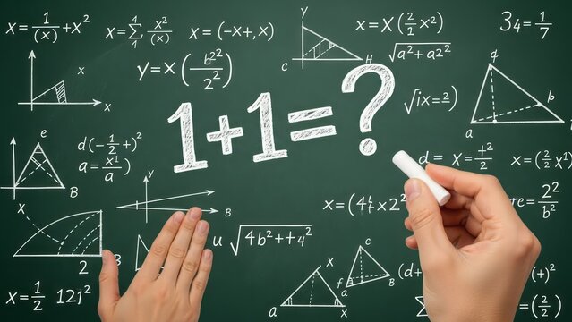 Math Equation on Chalkboard Education Learning Arithmetic. Concept featuring math, equation, chalkboard, education, learning.