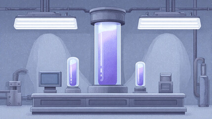 Explore a Futuristic Science Laboratory with High-Tech Equipment, Colorful Liquid Experiments, and Innovative Research Opportunities for Modern Scientists