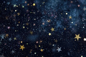 Seamless repeating stars of varying sizes and brightness, forming a continuous night-sky texture