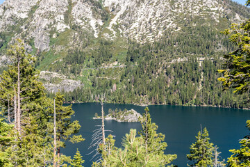 Overlooking Lake Tahoe from its South-western shore.