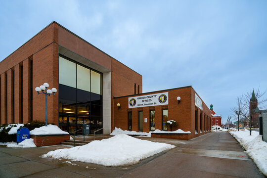 Rome, NY - Dec 17, 2025: The Oneida County Offices in Rome serve as a satellite government complex supporting regional services. The county itself is one of the oldest in New York State